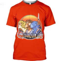 Summer T shirt Anime Cartoon Thundercats 3D Print Children's T-Shirt Oversized Unisex Fashion Loose Kids Boys Clothing 0-14Years