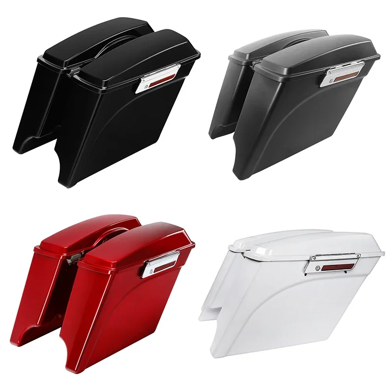 Motocykl 5 "rozciągnięte rozszerzone sakwy torba dla Harley Touring Road King przemieszczanie się po ulicy Electra Glide 1993-2013 — zdjęcie 2
