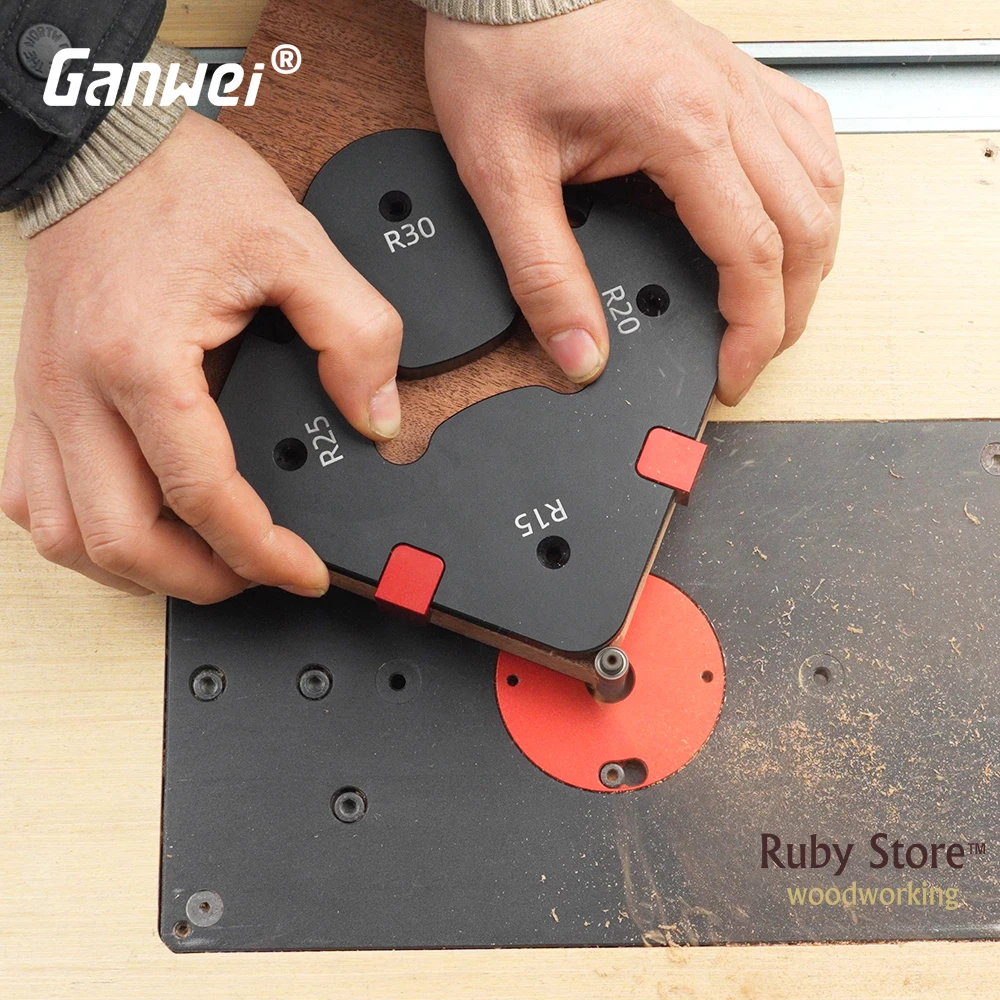 2PCS Ganwei Router Corner Radius Template Jig, Woodworking Tools