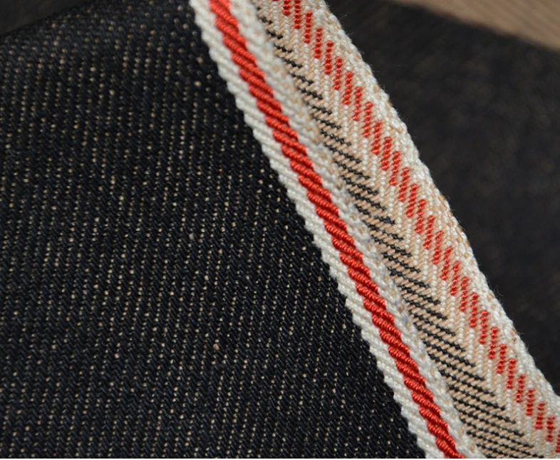 13.5oz Colored Cotton Selvedge Denim Material Right Hand Twill Slub Denim Jeans Fabric Manufacturers W28022