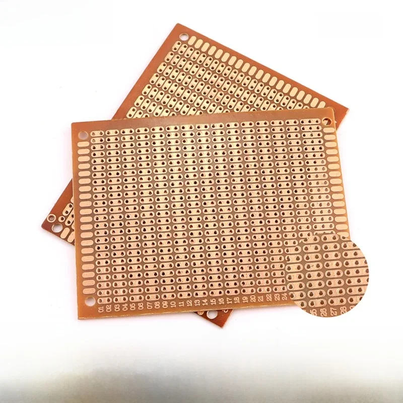 5/10 sztuk DIY szkolenie spawalnicze 7x9 7*9CM prototypowy papier PCB uniwersalny eksperyment matryca płytka drukowana dwa połączone otwory 70x90MM — zdjęcie produktu 7