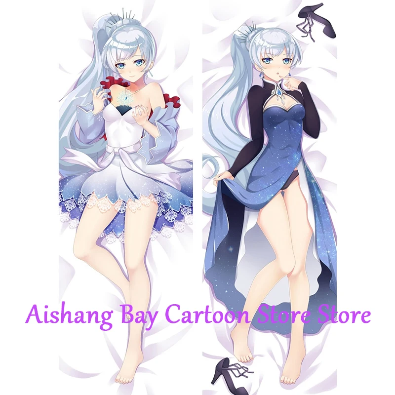 Anime Dakimakura Pillow Weiss Schnee 2-Side Print Pillowcase Hugging Body Cushion Cover Otaku Waifu