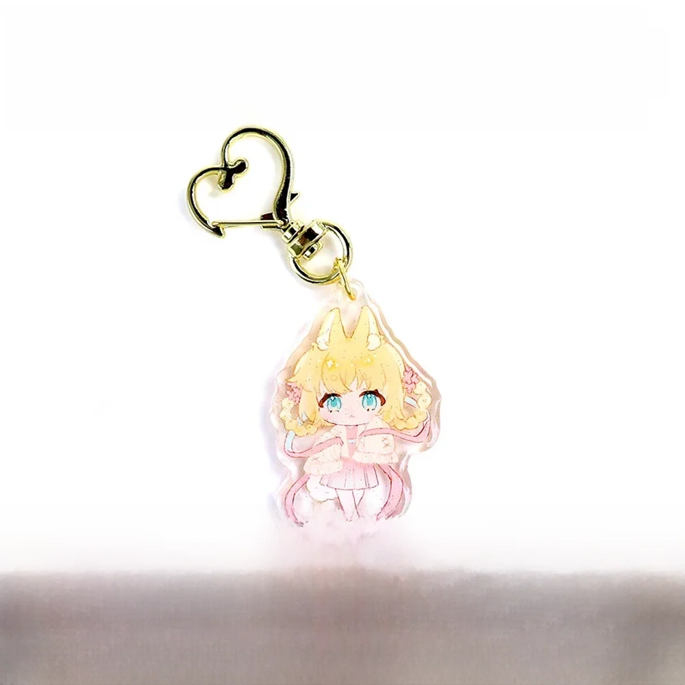 Nowy Bomaijie niestandardowe Anime akrylowe holograficzne epoksydowe przezroczyste breloczki dostosowane kreskówki Charms spersonalizowane breloki — zdjęcie 2
