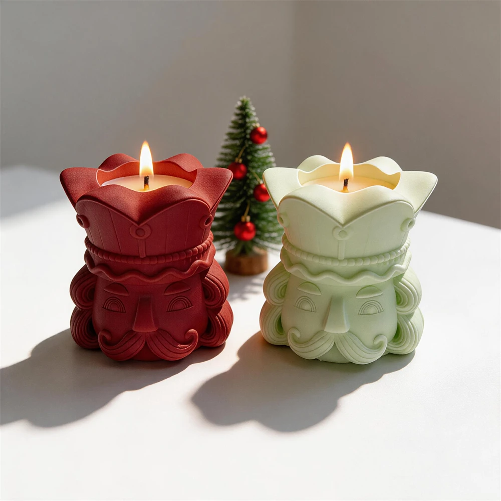 크리스마스 호두까기 인형 조각상 양초 실리콘 몰드 왁스 - Candle Supplies Jars 리뷰 및 가격