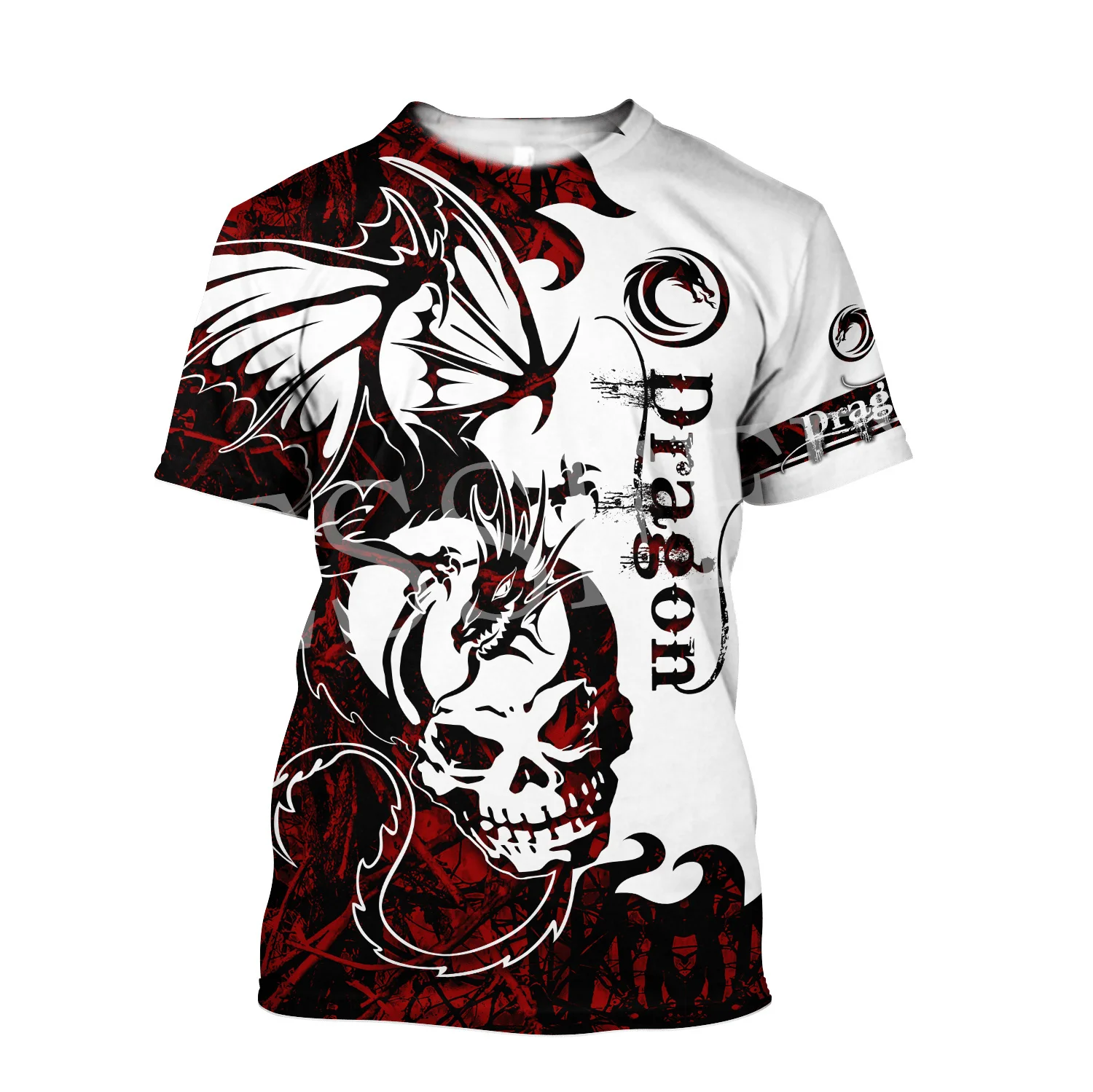 

Custom Name Cosplay Animal Dragon Retro Tattoo Harajuku 3DPrint Summer Unisex Streetwear Short Sleeves Casual O-Neck T-Shirts X2