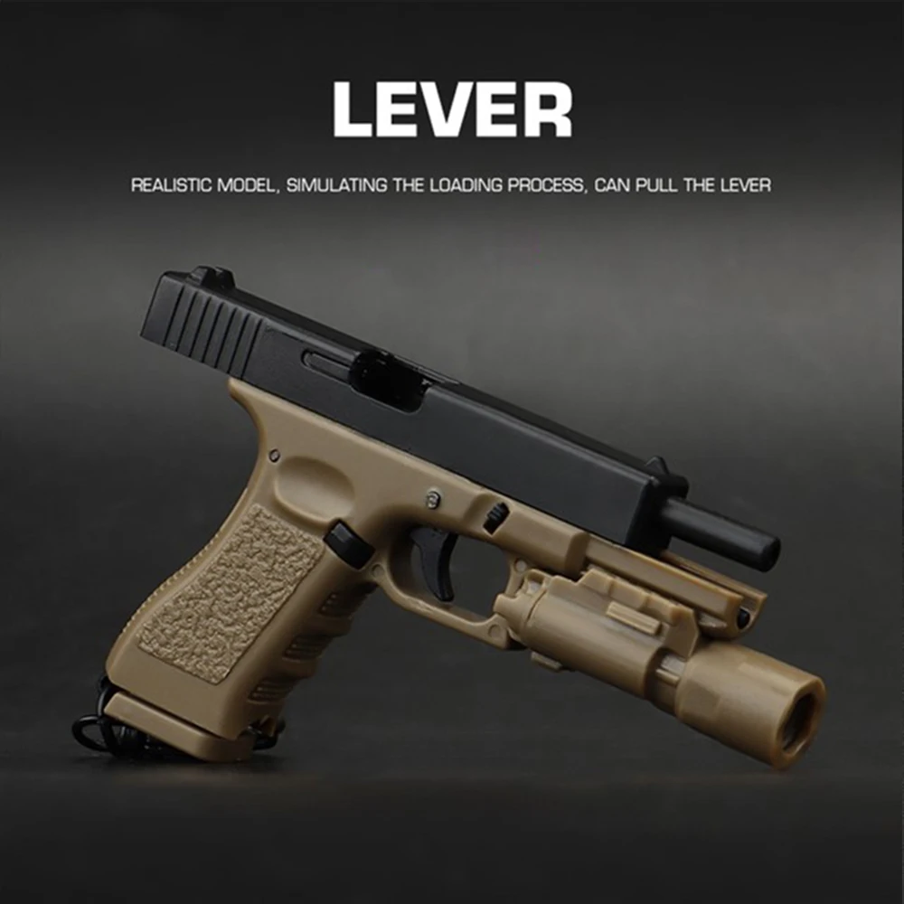 G17 المفاتيح التكتيكية مسدس صغير شكل المحمولة الزينة سحر نموذج واقعي للإزالة مجلة مسدس نموذج الهدايا #5