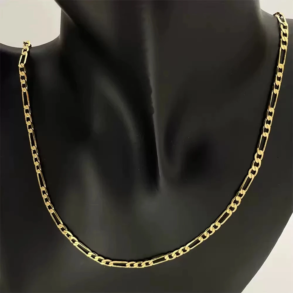 Men's Trendy Gold-Plated Necklace | Fashionable Style, Copper Material