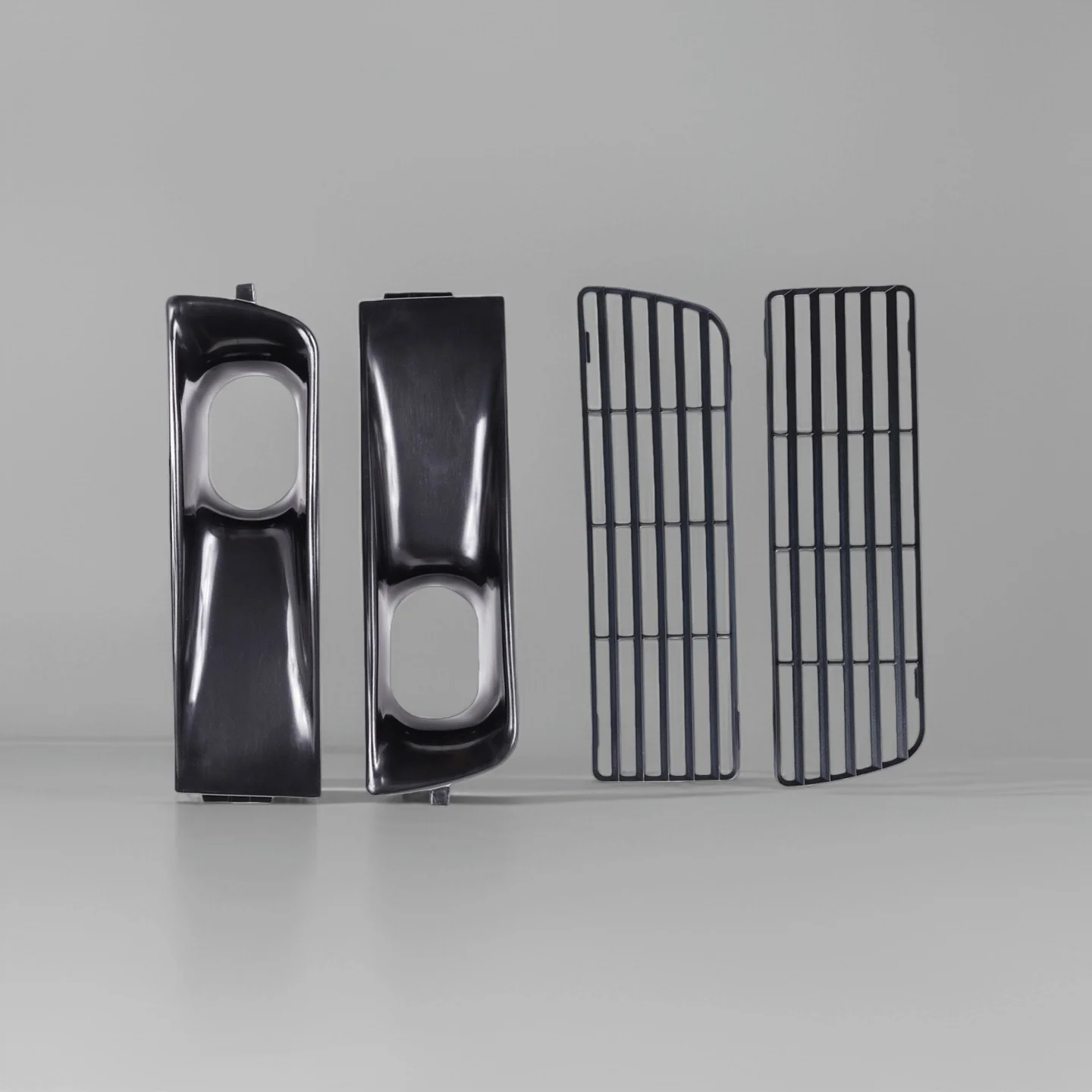 

4 Pieces in Total Upper Air Intake Reflector Grille Grill Front Bumper for VW MK3 Golf Jetta Vento Fit both EURO / US bumper