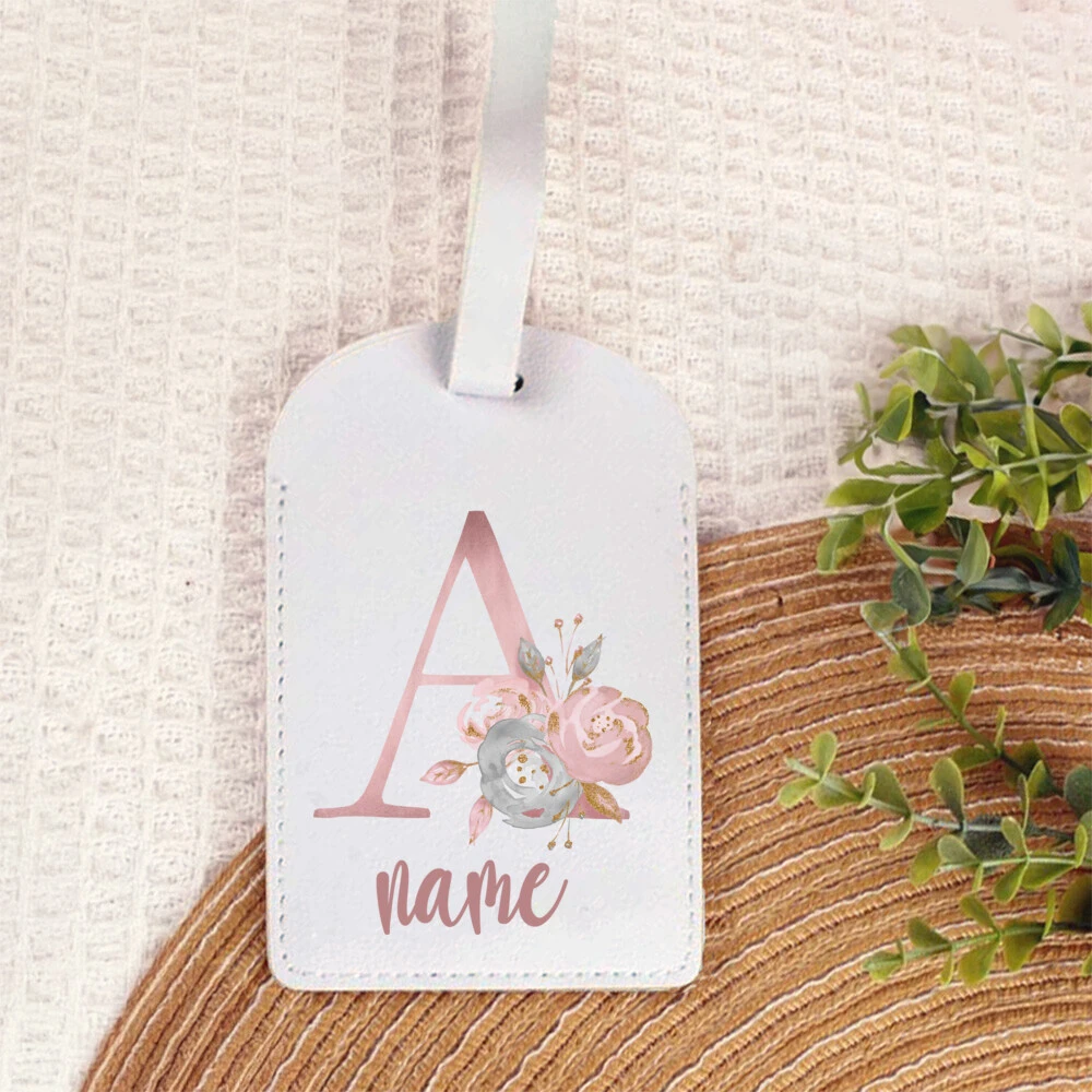 Custom Luggage Tag, Unique Initial‑Letter Combination, Personalized Gift for Suitcases Handbags & Travel Bags Identification