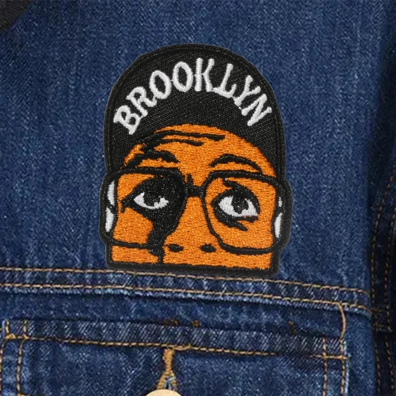 Écusson brodé de joueur de basket-ball, badge punk thermocollant, cadeau de bricolage pour vêtements, casquette, sac, veste, chapeau de camionneur, décoration de sport, 1PC