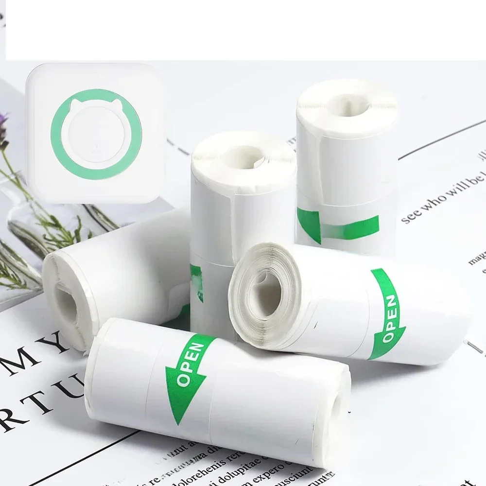 Mini imprimante papier papier thermique auto-adhésif HD imprimantes d'étiquettes couleur imprimante d'étiquettes sans fil impression sans encre universelle 57mm