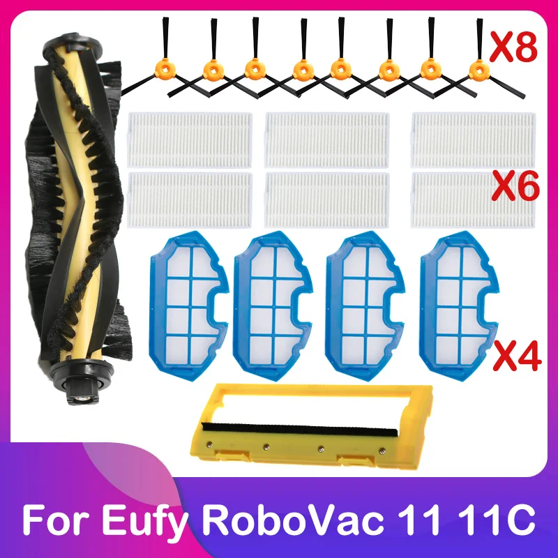 Compatible for Eufy RoboVac 11 11C Ecovacs Debot N79 N79S N79C DN620 Conga 990 Vacuum Main Roller Side Brush Hepa Filter Parts