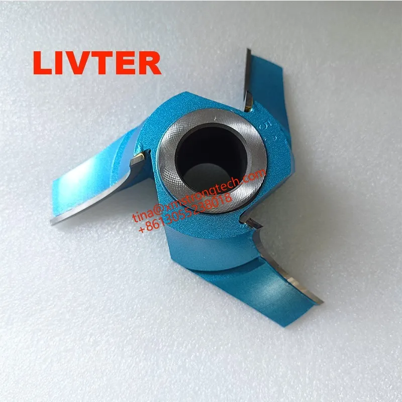 LIVTER Woodworking 3 Wing Concave Carbide Tipped Quarter Round Shaper Cutters