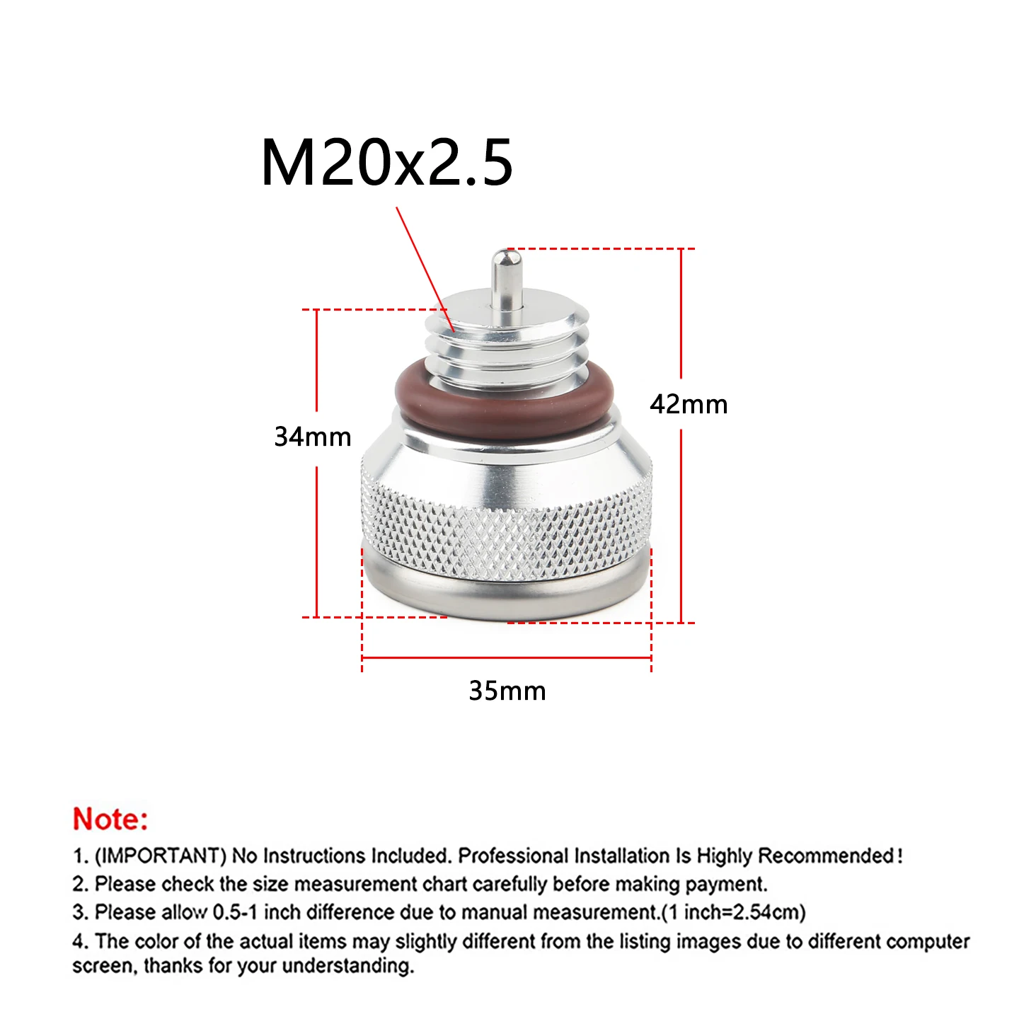 M20x1.5/M20x2.5/M30x1.5 Motorcycle Fuel Tank Caps With Oil Temperature Gauge 0-200℃ Pointers Dial Meter