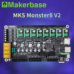 Makerbase-monster8 v2 32ビットコントロールボード,3Dプリンター部品tmc2209,ボルソンvs,すべてのfdm3Dプリンター用スパイダータコ