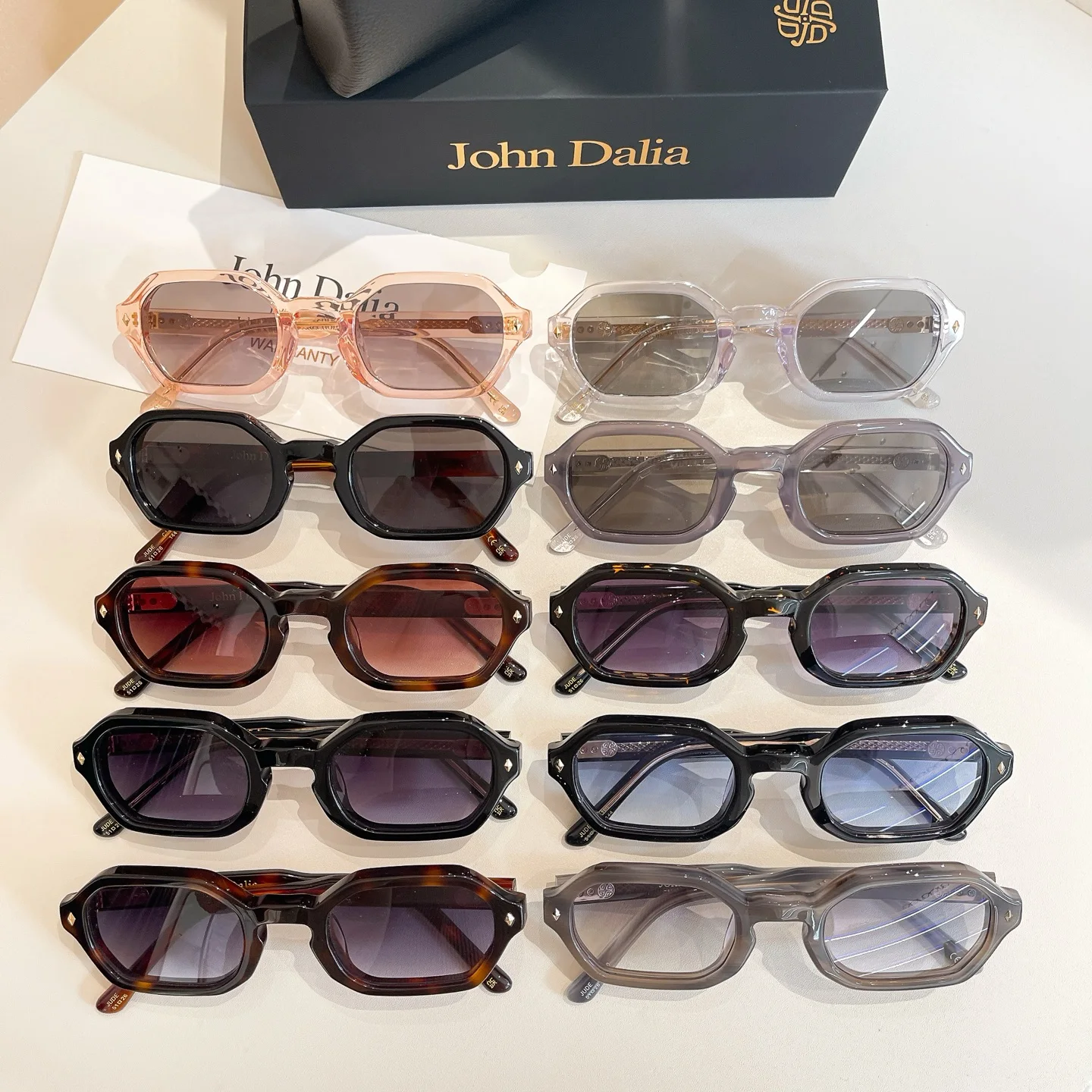 Sunglasses Retro For JOHN DALIA JD JUDE Type Men and Women Classic UV400 Glasses Sunglasses Ladies Vintage Sunglasses With Box