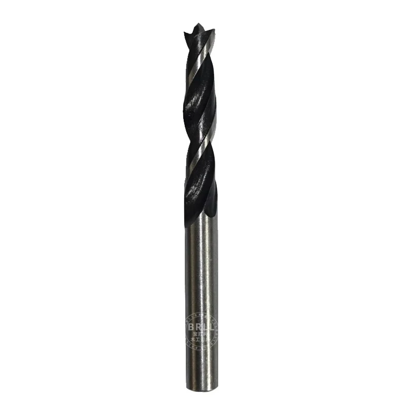 Woodworking side hole machine drill bit three-pointed drill hole opener 8mm10mm15mm three-in-one rotating head