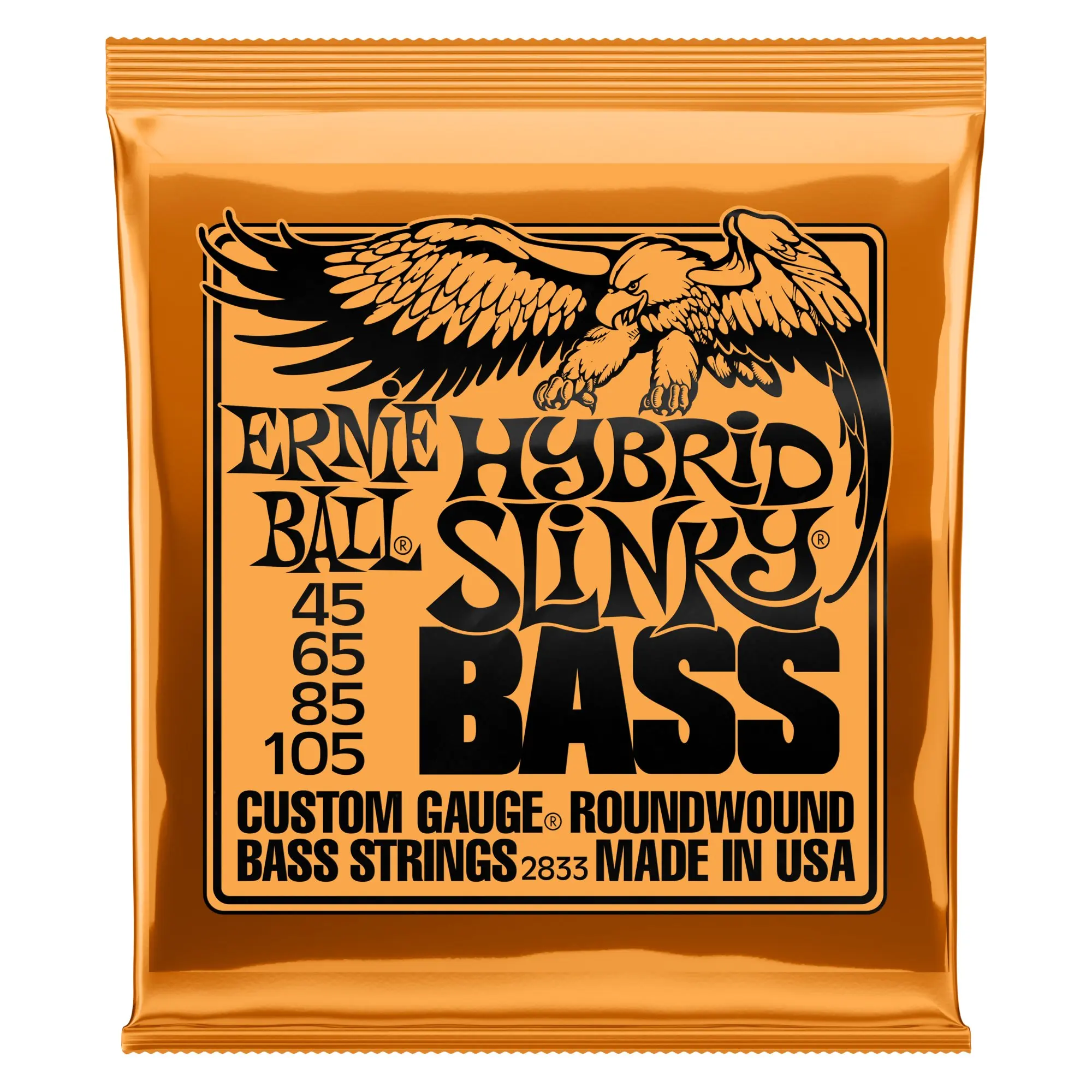 Ernie ball 2836-Cuerda de Bajo enrollado Regular, cuerdas niqueladas a prueba de óxido, instrumentos musicales, 2824, 2833