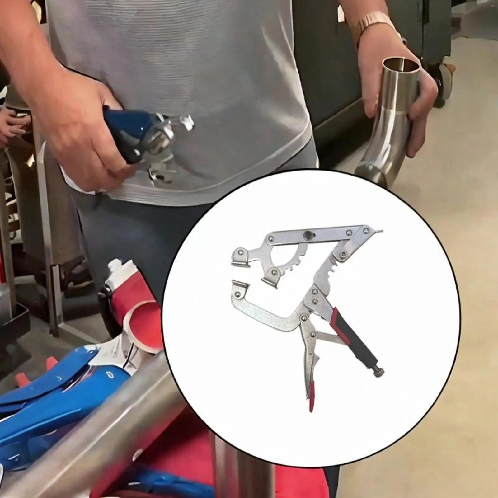 C Clamp Locking Pliers Welding Clamp Metal Clamping Vise for Woodworking