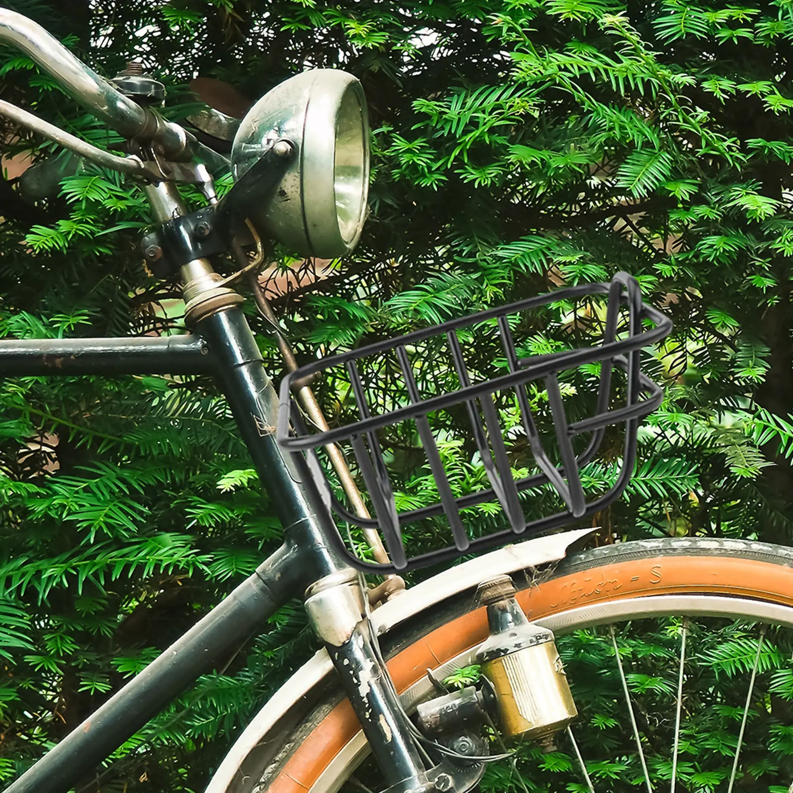 Easy Install Front Bike Basket Universal Stainless Steel Front Bike Basket Bicycle Basket for City Commuter Kids Bike Gift