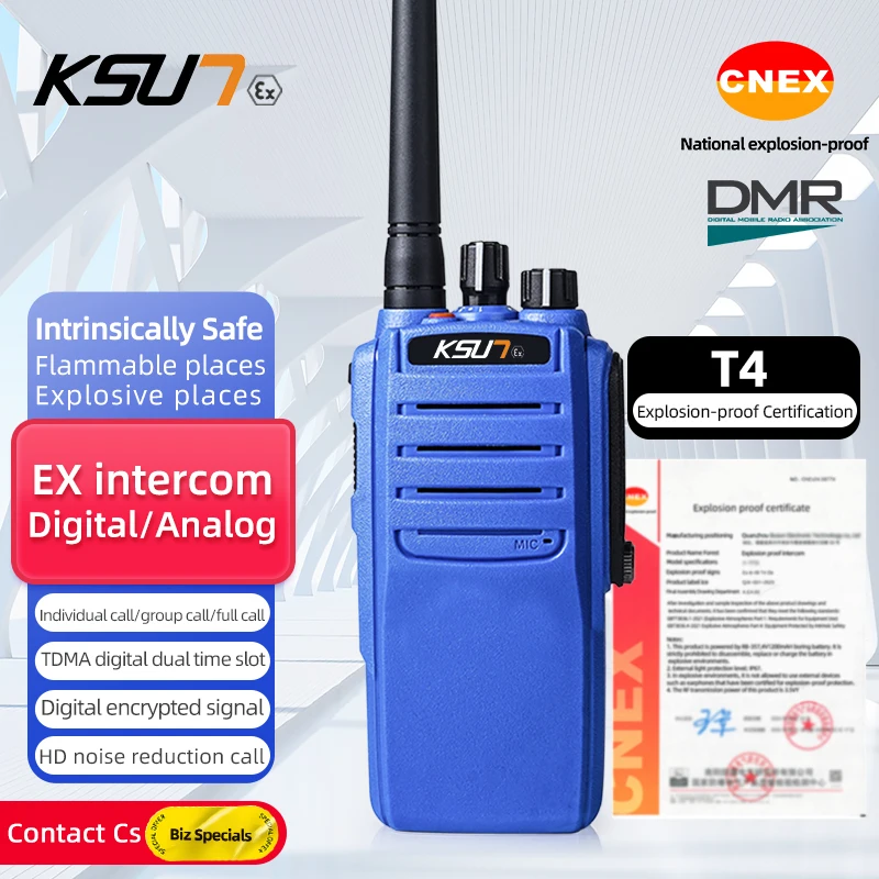 KSUT Long Range Walkie Talkie DM52E Explosion-Proof Professional Radio Station For Oil Industry Transceiver Communication Radios