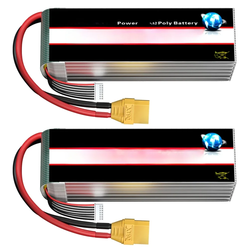 1/2PCS HRB 22,2 V 5000mah Lipo Batterie 6S Lipo Drone Batterie 50C XT90 EC5 Stecker für RC Quadcopter Hubschrauber RC Auto Monster