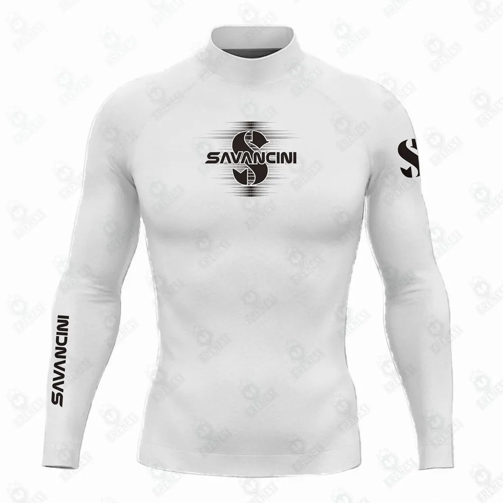 Rash Guard-Combinaison de surf à manches longues pour homme, maillot de bain, t-shirt, extérieur, plage, protection UV, collants Upf 50 +, vêtements