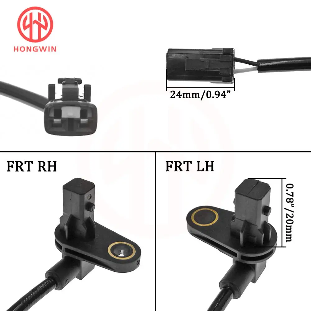 For Hyundai Santa Fe 2007 2008 2009 Front Rear Left Right ABS Wheel Speed Sensor 95670-2B000,95671-2B000,95680-2B000,95681-2B000