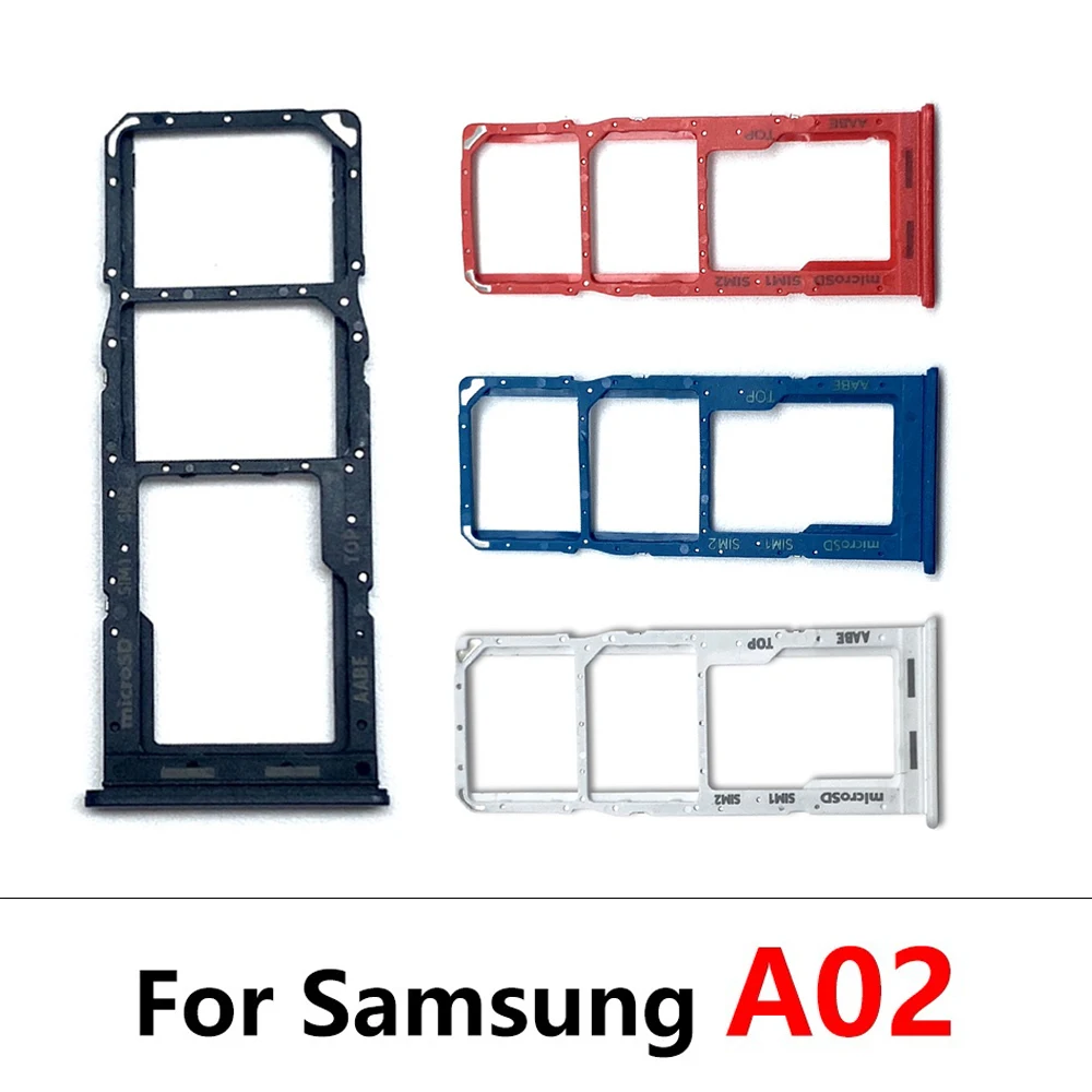 50Pcs, Dual SIM Card Slot SD Card Tray Holder Adapter For Samsung A01 A11 A12 A02 A02s A03s A03 Core A04 A04s A04E