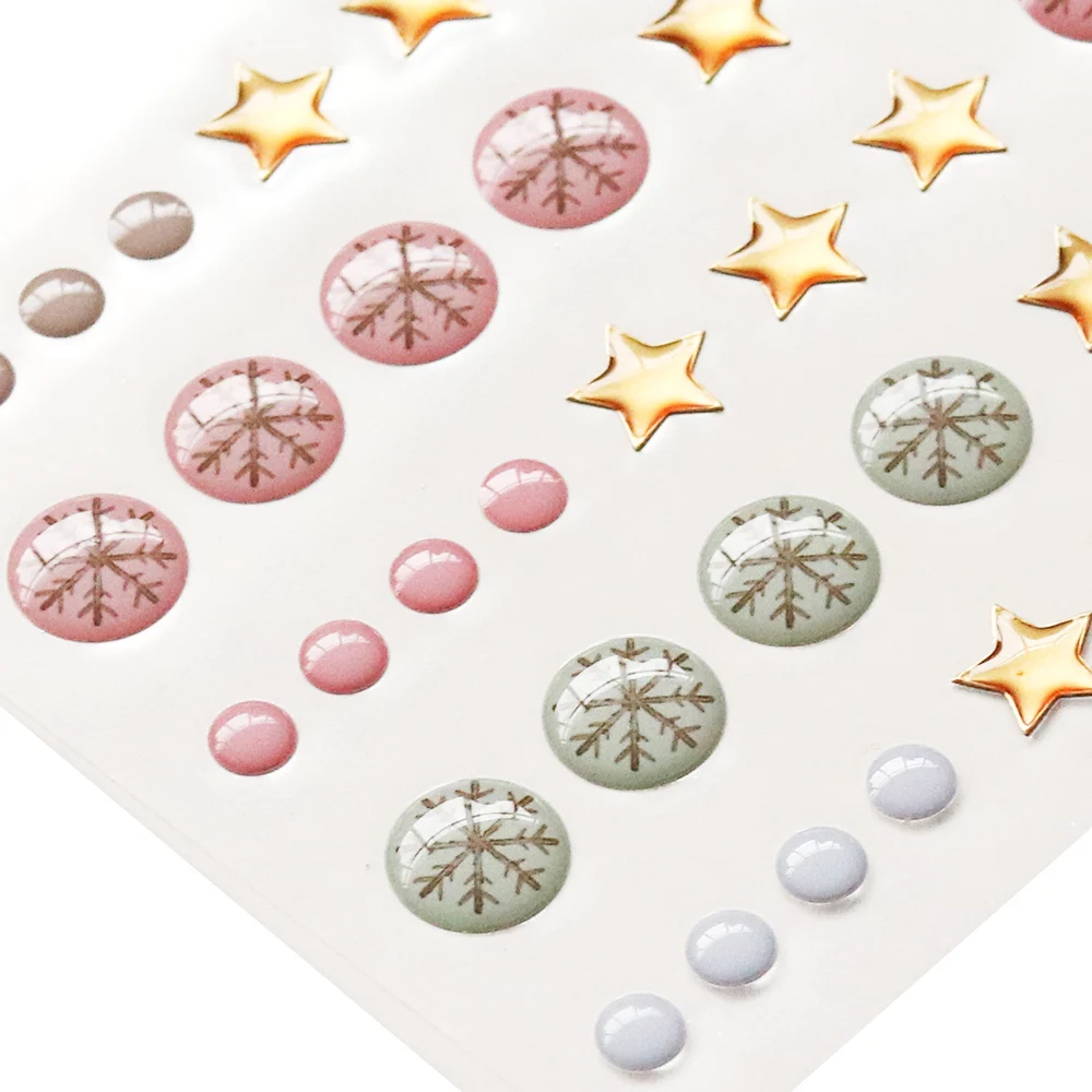 Creative Path Enamel Dots Sprinkles Resin Epoxy Stickers Self Adhesive Crafts Embellishments Scrapbooking Card Making Decoration