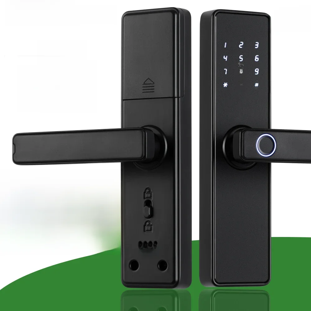 RAYKUBE K20 9-taal biometrisch vingerafdrukdeurslot Elektronisch deurslot met Tuya APP / IC-kaart / wachtwoord / sleutelontgrendeling - afbeelding 2