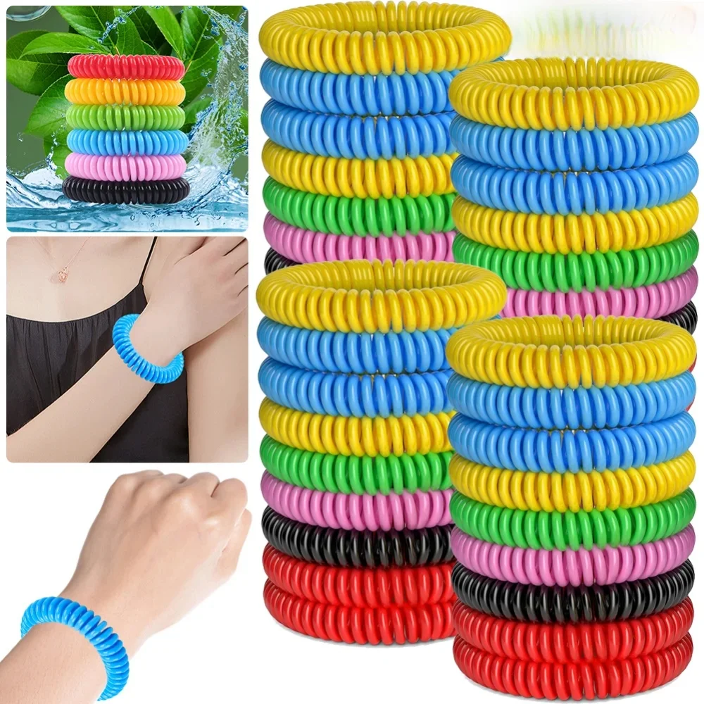 1-100 Stuks Muggen Armbanden Waterdichte Muggen Armband DEET-Gratis Anti-Muggen Insect Controle Polsbandjes Universele - afbeelding 2