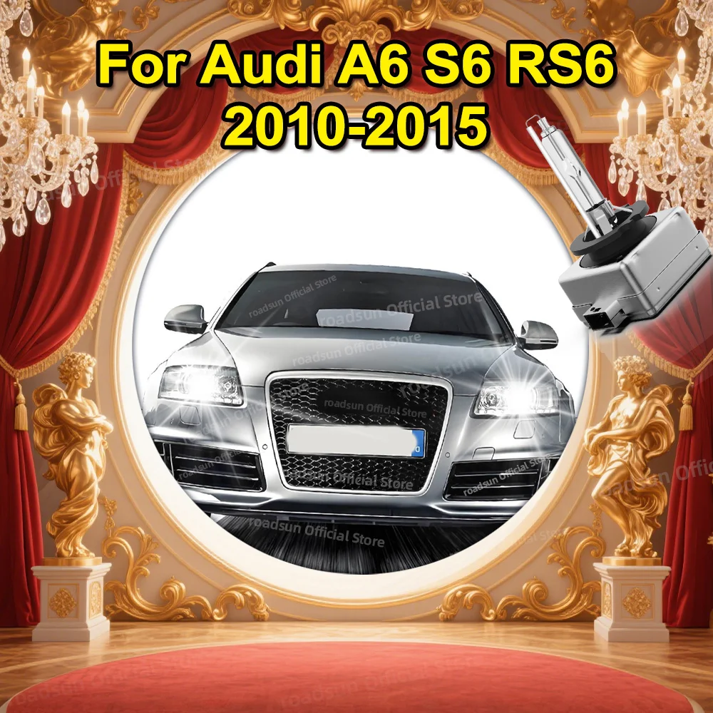 

D3S Xenon HID Headlight Bulbs fit For Audi A6 S6 RS6 2010 2011 2012 2013 2014 2015