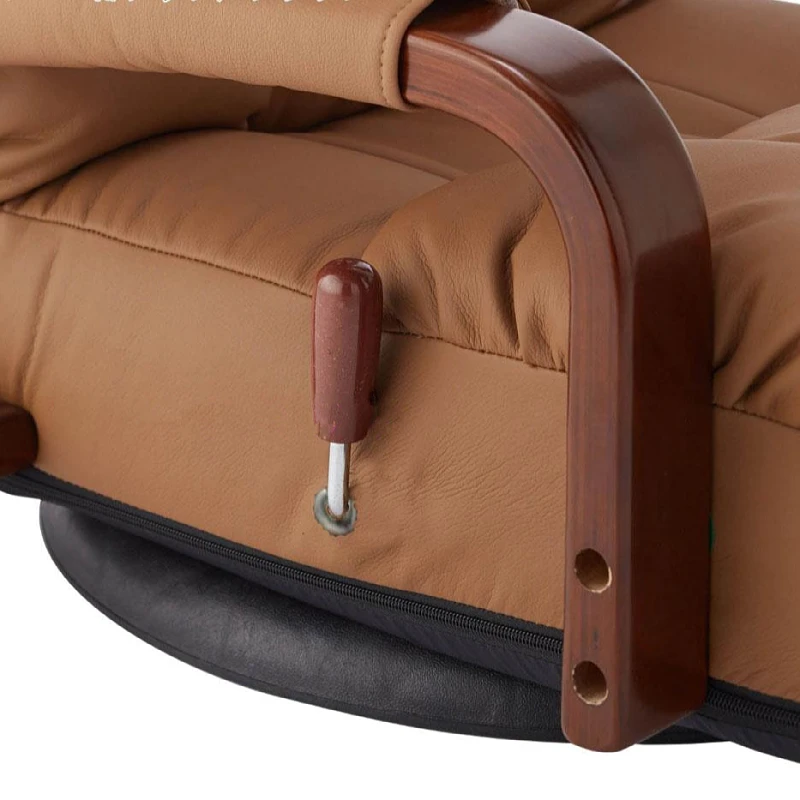 Boden Swivel Liege Stuhl 360 Grad Rotation Wohnzimmer Möbel Moderne Japanischen Design Leder Sessel Chaise Lounge