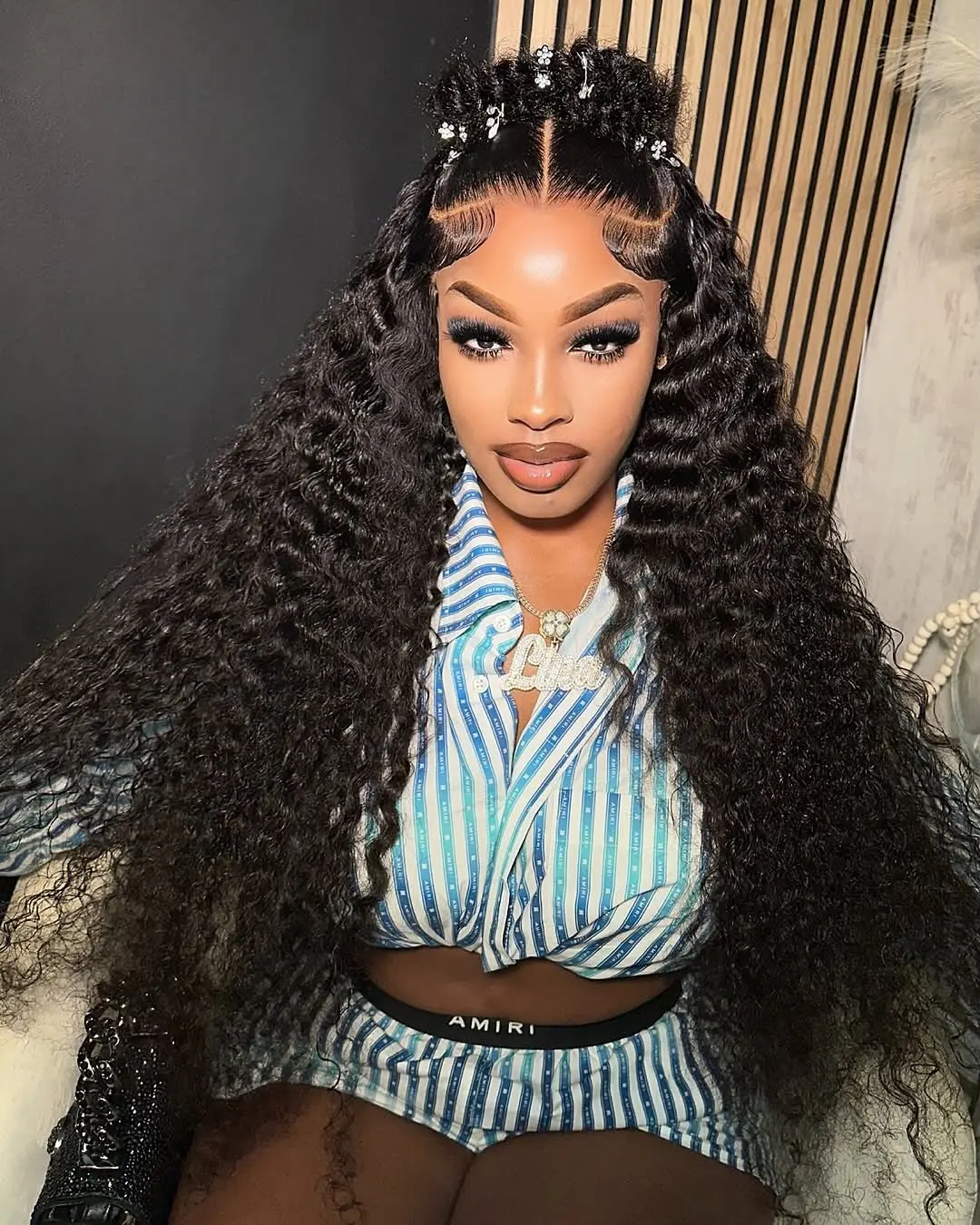 

13x4 13x6 Deep Wave Wigs Human Hair 200% Density Deep Curly 100% Virgin Human Hair Pre Plucked HD Transparent Lace Frontal Wig