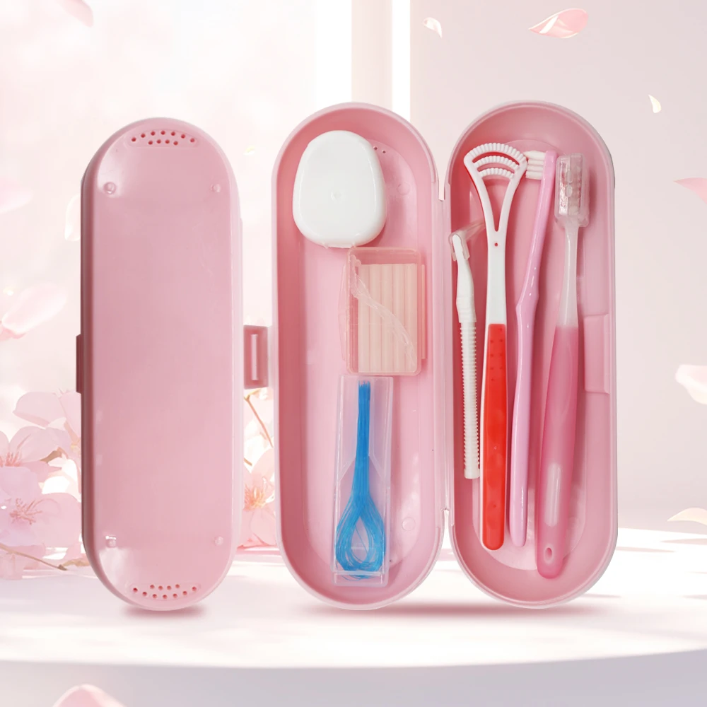 8pcs/set Dental Orthodontic Cleaning Brushes Kit Travel Can Use