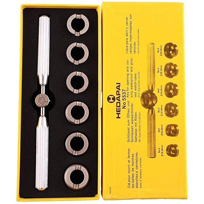 

Watch Screw Back Case Opener Adjustable Wristwatch Back Remover Rustless and Durable Timepieces Repair Set Tool for Watch Case