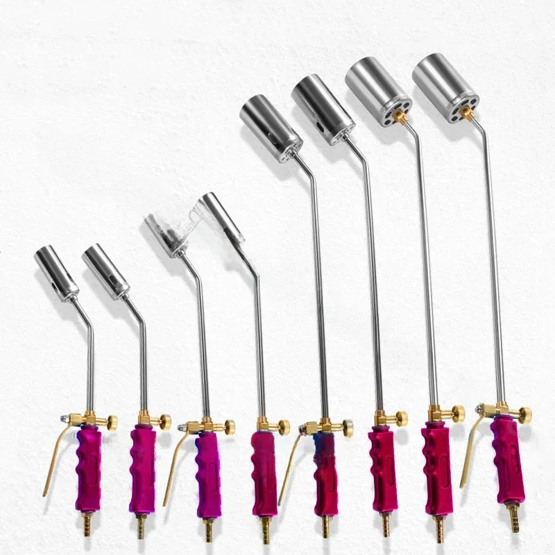 Torche à gaz liquéfié simple Double interrupteur 30/35/50/65 Type torche chauffante brûleur à gaz soudage flamme soufflage pistolet de chauffage chalumeau