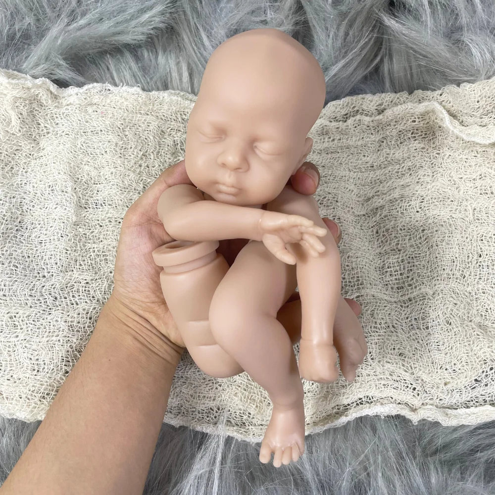 12 Inches Mini bebe reborn kit Luna Reborn Baby Vinyl Doll Kit Unpainted Unassembled Doll Parts DIY Blank Reborn Doll Kit