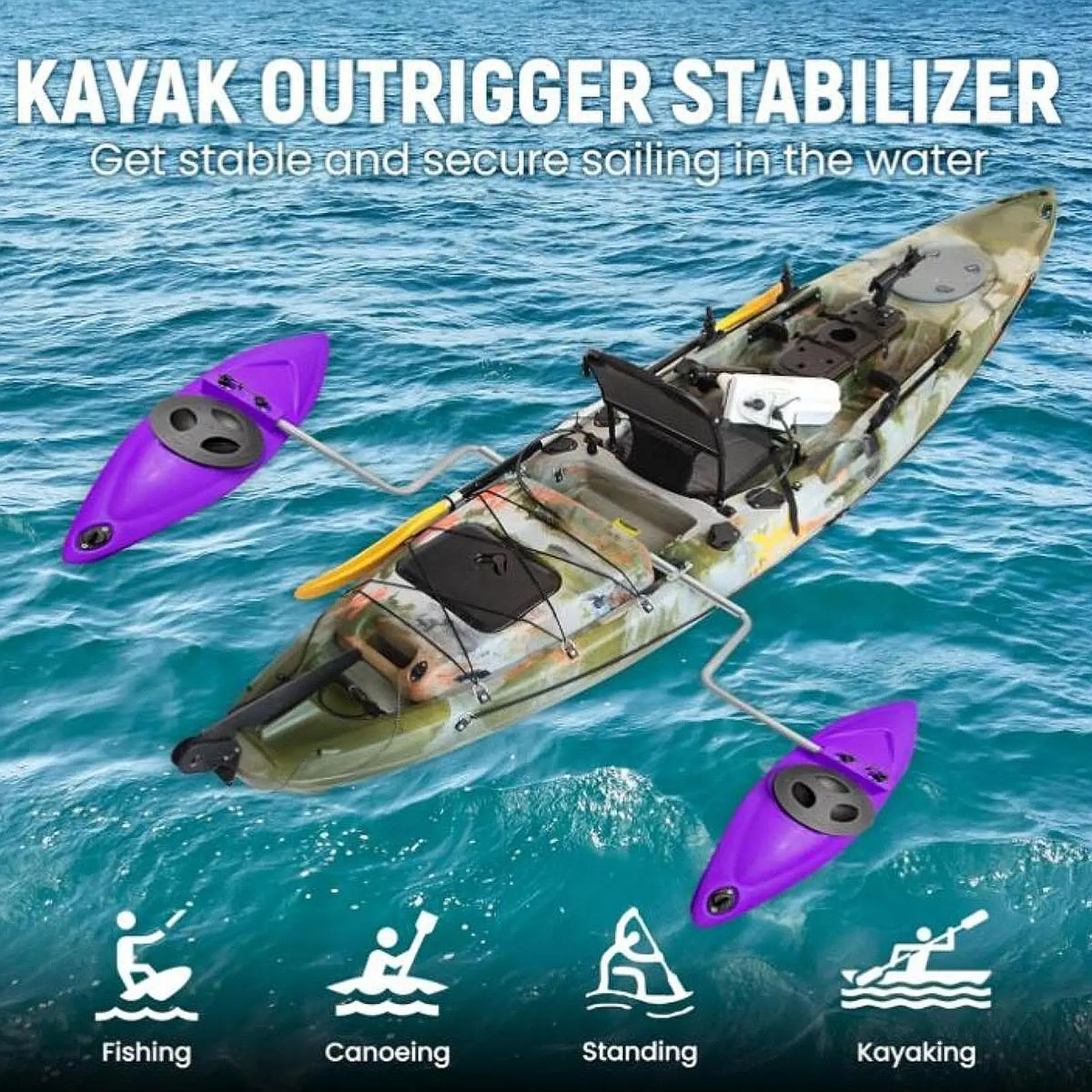 

Kayak Plastic Balance Float Versatile Balance Bucket Drifting Canoe Kayak Balance Bucket Stabilizer Outrigger Kit Polychrome ﻿ ﻿