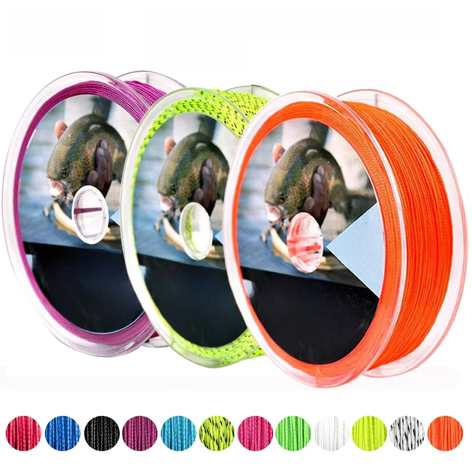 Maximumcatch Backing Fly Line 100/300 jardów 20/30LB Wielokolorowa żyłka podkładowa Pleciona żyłka muchowa — zdjęcie 2