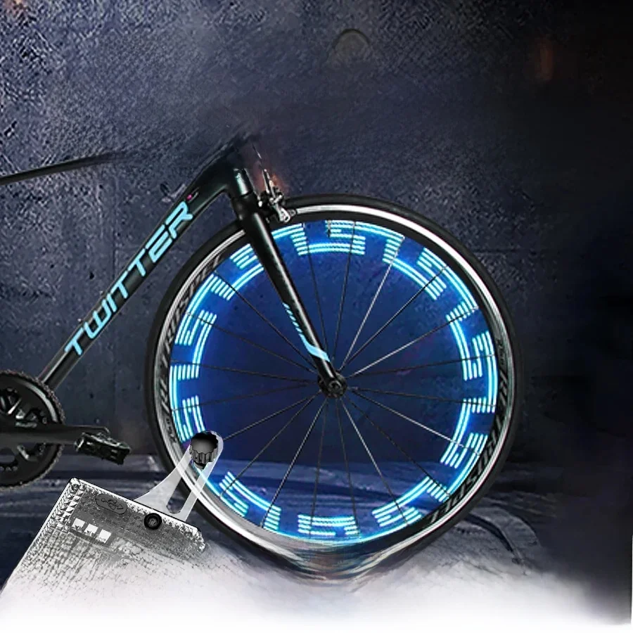 AliExpress Bike Wheel Light Waterproof Bicycle Spoke Light Safety Tire Light 30 Different Patterns Change Without Battery Bike Accessories