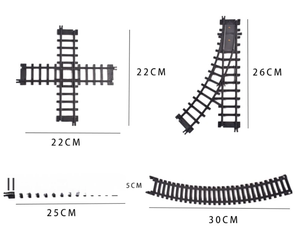 Classical Long Steam Train Track Electric Christmas Train Toy Set Diecast Model Educational Game Boy Toys for Children