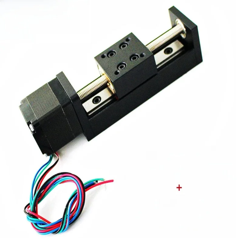 T-Typ Mini-Schiebetisch 50/100/150/200 mm für lineare Schienenführung mit Nema11 28 mm Schrittmotor für CNC-3D-Drucker