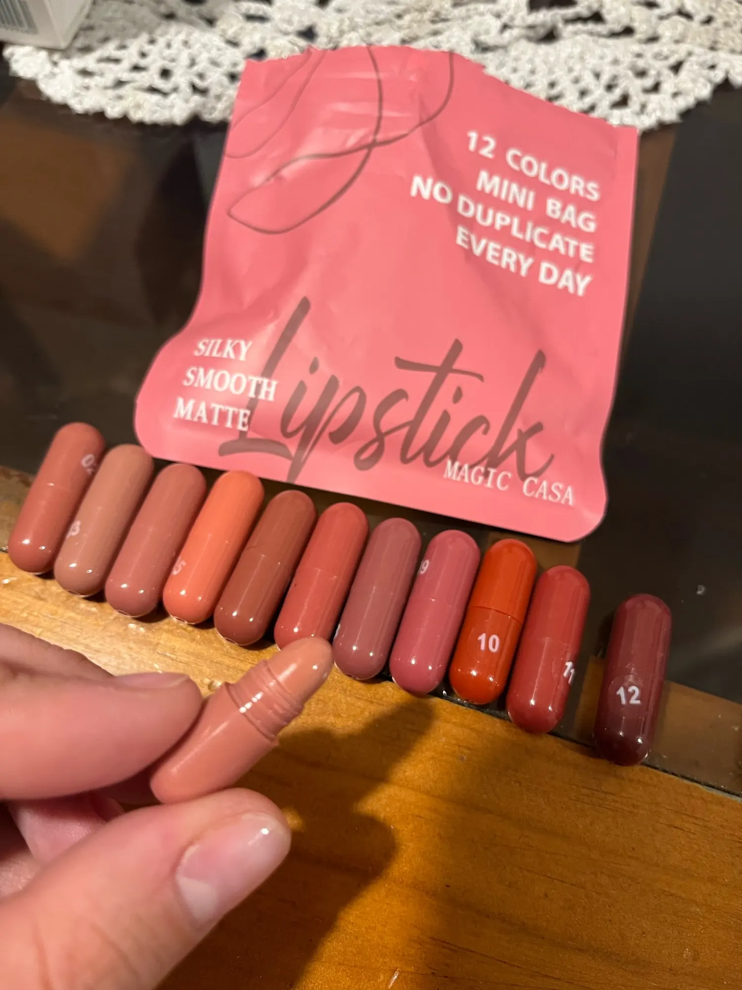 Magic Casa 12 Color Matte Lip Balm Set, Long-Lasting & Non-Fading, Perfect Gift for Women, Ideal for Makeup Festival photo review