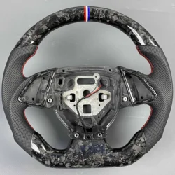 Custom Forged Carbon Fiber Steering Wheel Fit For Chevrolet Steering Wheel Corvette Camaro SS ZL1 RPM Perforated Leather