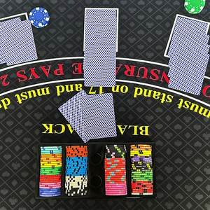 Double Sided Felt Poker Table Mat, Roulette and Blackjack Pano, Layout, 120x58 cm 6 Main Sales Poker Table Fabric - №5