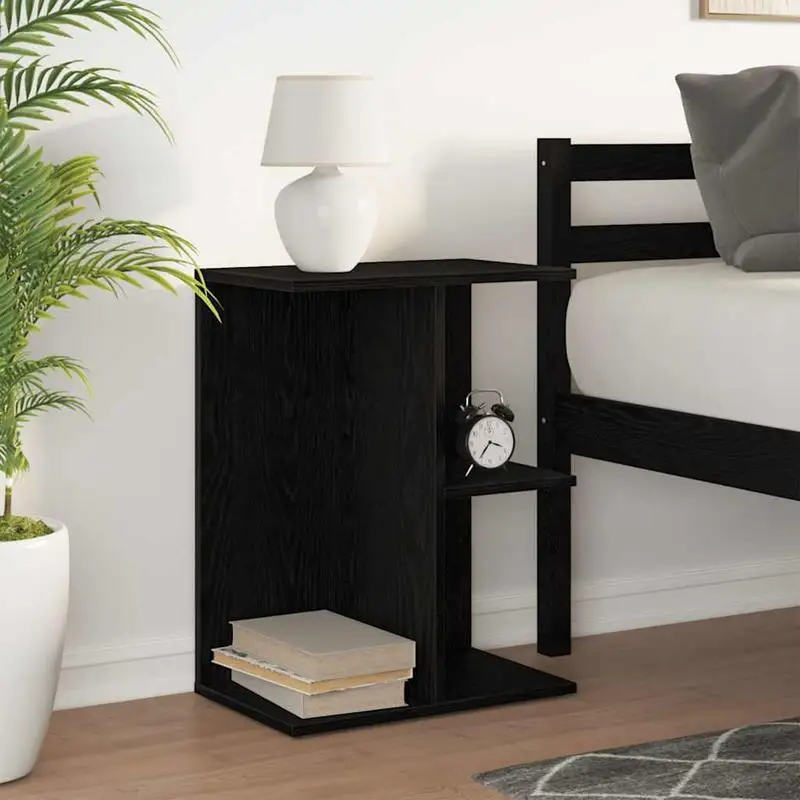 VidaXL Nachttisch in Eichenoptik، 46,5x29x61 سم، معالج Stauraum، pflegeleicht، حضن Holzwerkstoffplatte