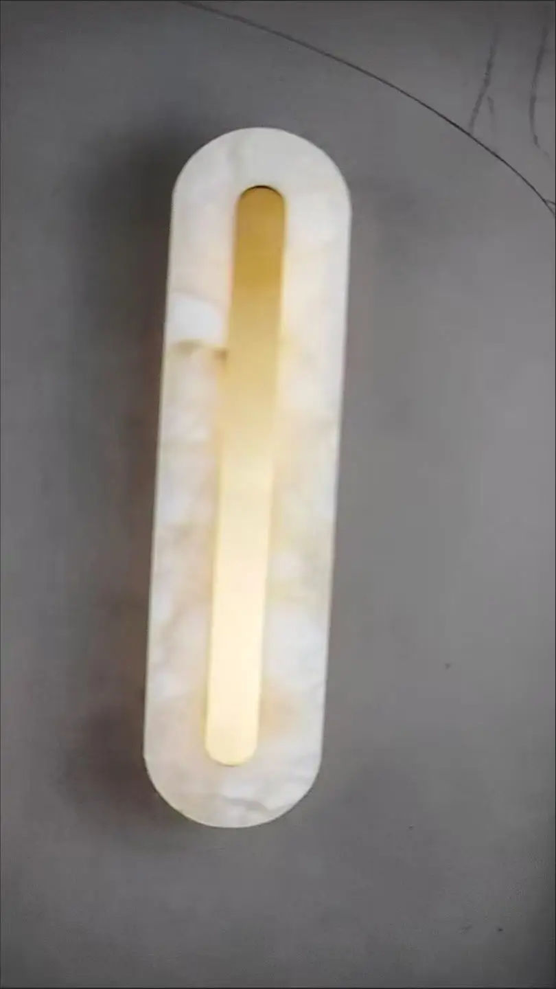 Customer photo of Alabaster Wall Sconce