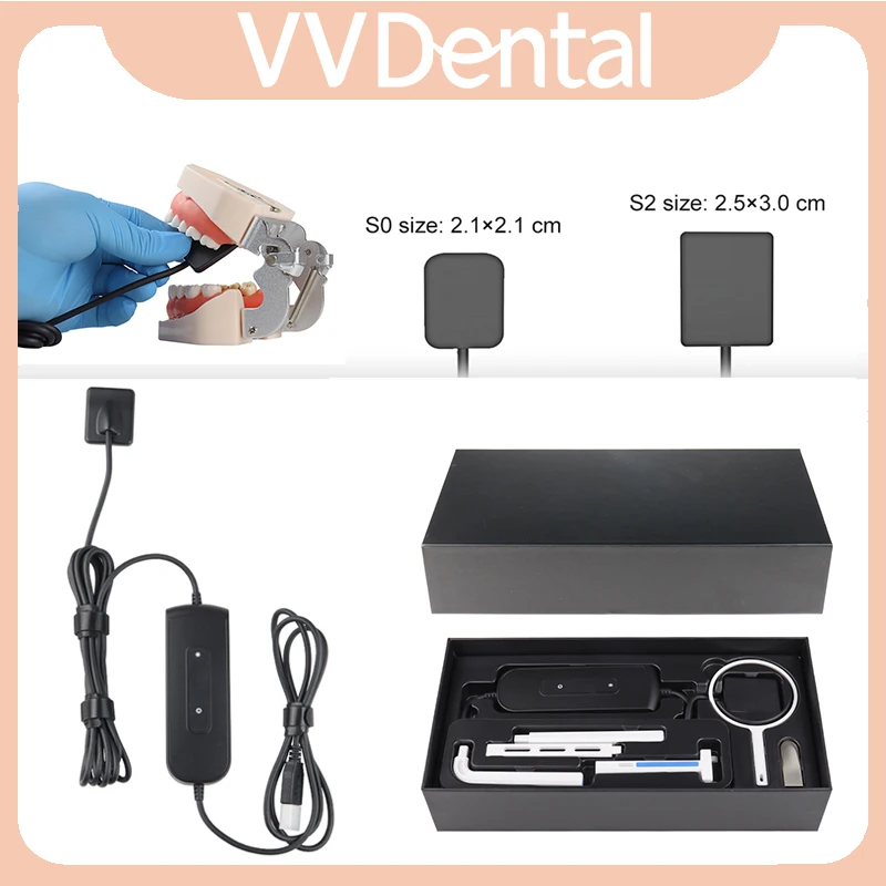 VVDental Digital X-Ray Sensor Radiovisiograph Intraoral Image System for Adult/Children 2 Year Warranty Dental Rvg Sensor